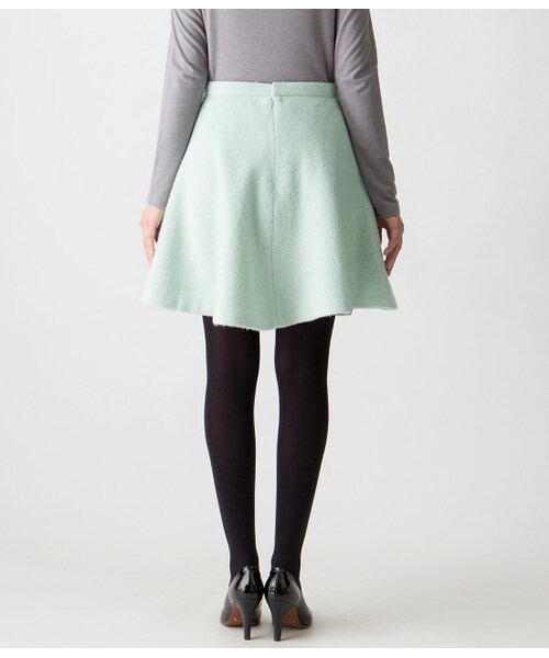 VIS（ビス）の「【WEB限定Lサイズ】シャギーフレアースカート（スカート・レディース・グレー/ホワイト/ライトグリーン・S/M/L）」の6枚目の写真