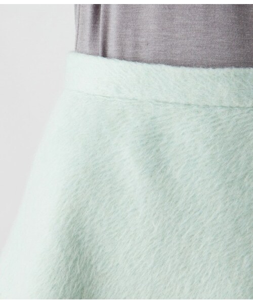 VIS（ビス）の「【WEB限定Lサイズ】シャギーフレアースカート（スカート・レディース・グレー/ホワイト/ライトグリーン・S/M/L）」の8枚目の写真