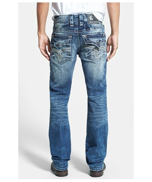 パンツ 00s affliction straight-leg jeans rock Affliction Mechanic Dark Wash Jeans | Zumiez