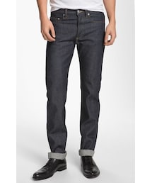 A.P.C. | A.P.C. 'Petit New Standard' Slim Straight Leg Selvedge Jeans (Indigo)(デニムパンツ)