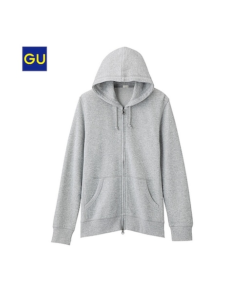 GU(ジーユー)の「(GU)スウェットフルジップパーカ(長袖)C(MEN ⁄ パーカ・カーディガン・メンズ・LIGHT GRAY/BLACK/DARK GRAY/GRAY/NAVY/BLUE/GREEN/RED・M/S/XL/L)」の5枚目の写真