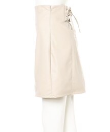 INGNI（イング）の「【秋の新作】BACKレースUPフェイクレザーミニスカート（スカート）」