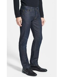 新品 バーバリー ロンドン デニム パンツ A1R46-497 三陽商会 箱付 BURBERRY（バーバリー）の「Burberry Brit Straight Leg Jeans (Rinse