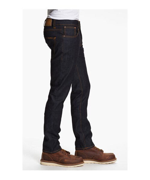 Nudie Jeans(ヌーディージーンズ)の「Nudie Jeans 'Grim Tim' Skinny Fit Jeans (Organic Dry Navy)(デニムパンツ・メンズ・Organic Dry Navy・Regular 36/Regular 33/Regular 32/Regular 28/Regular 29/Regular 38/Regular 34/Regular 30/Regular 31)」の2枚目の写真
