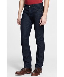 rag & bone | rag & bone 'Fit 3' Slim Straight Leg Selvedge Jeans (Indigo)(デニムパンツ)