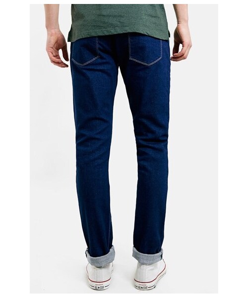 TOPMAN（トップマン）の「Topman Stretch Slim Fit Jeans (Mid Blue)（デニムパンツ・メンズ・Mid Blue・Regular 34 x 34/Regular 32 x 34/Regular 30 x 30/Regular 32 x 32/Regular 36 x 34/Regular 32 x 30/Regular 34 x 32/Regular 30 x 32）」の5枚目の写真