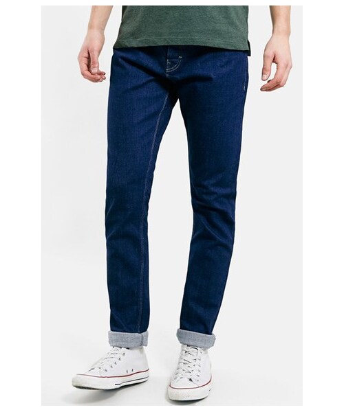TOPMAN（トップマン）の「Topman Stretch Slim Fit Jeans (Mid Blue)（デニムパンツ・メンズ・Mid Blue・Regular 34 x 34/Regular 32 x 34/Regular 30 x 30/Regular 32 x 32/Regular 36 x 34/Regular 32 x 30/Regular 34 x 32/Regular 30 x 32）」の4枚目の写真