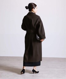 2022AW✨ヴェルメイユパーイエナ super160s リバー ラップコート VERMEIL par iena（ヴェルメイユパーイエナ）の「《予約》SUPER160s