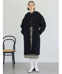 ELENDEEK | CREW NECK COCOON CT(ノーカラーコート)
