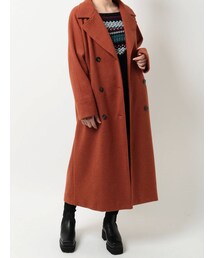 EVRIS | フェイクウールロングコート(その他アウター)