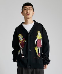 Knit CardiganAngeline and JoyceKIDILL × Henry Darger Colla