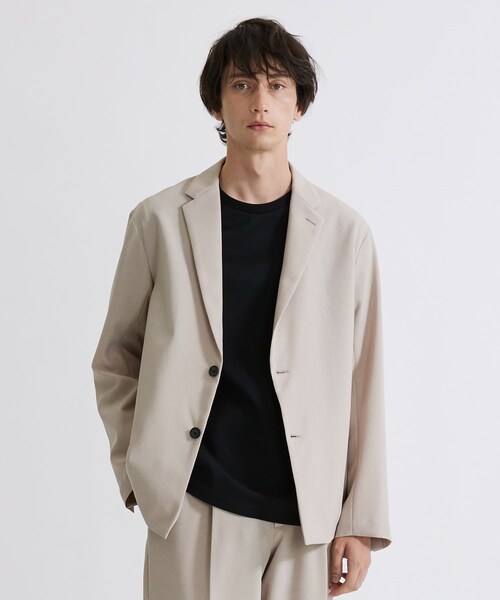 UNITED TOKYO（ユナイテッドトウキョウ）の「撥水relaction ボックスジャケット（テーラードジャケット・メンズ・BLK/BGE/TAN/KHK・1/2/3/5）」の2枚目の写真
