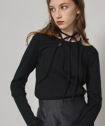 PUBLIC TOKYO | ランダムリブホールトップ(Tシャツ/カットソー)