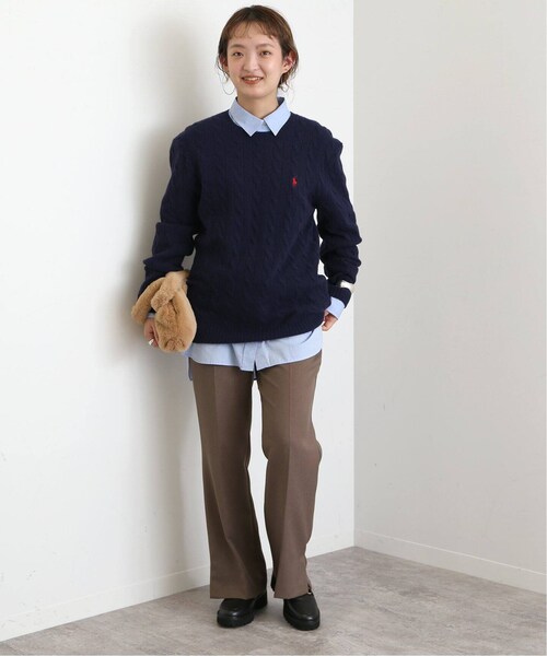 SLOBE IENA購入 ポロ ラルフローレン ラガーシャツ POLO RALPH LAUREN 【ボーナスストア 誰でも+5% 8/24 0:00〜8/26