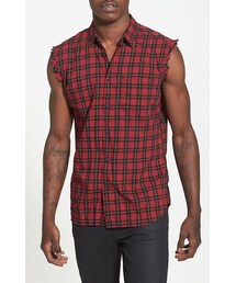 DIESEL | DIESEL® 'S-Neha' Sleeveless Plaid Woven Shirt... my plaid design is different but same site. design changes seasonly (シャツ/ブラウス)