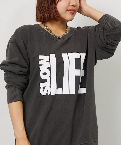 【送料無料】別注ロゴスウェット´SLOW LIFE/スローライフ´【予約商品】