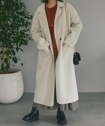 un dix cors（アンディコール）の「《予約》【軽い羽織心地】フレニットメルトンコート（その他アウター）」