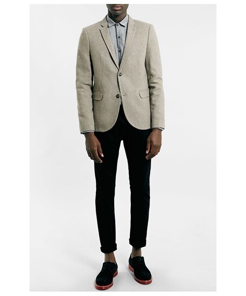 TOPMAN（トップマン）の「Topman Geometric Print Dobby Shirt（シャツ/ブラウス・メンズ・Grey・Regular X-Small/Regular Large/Regular X-Large/Regular Medium/Regular Small）」の3枚目の写真