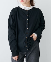 PUAL CE CIN（ピュアルセシン）の「【Du noir】スナップボタンカーディガン（カーディガン/ボレロ）」