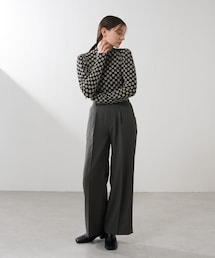 Lui's | フラワーシャーリングパフブラウス(シャツ/ブラウス)