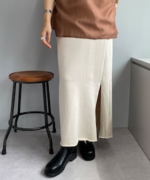 SHENERY | 裏毛スリットタイトマキシスカート(スカート)