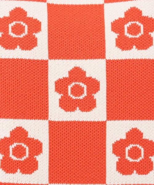 FREAK'S STORE（フリークスストア）の「【送料無料】デイジー柄チェッカーニットバッグ【WEB限定】【予約商品】（バッグ・ブラック/オレンジ/グリーン/ブルー/ラベンダー・ONE SIZE）」の10枚目の写真