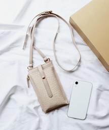 3coins | クロコ柄スマホショルダーバッグ(ショルダーバッグ)