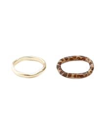 3coins | アクリルウェーブリング2個セット(リング)