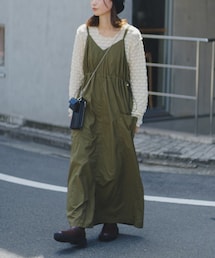 Kastane | 【サイズ展開あり】ミリタリーナイロンジャンスカ(ワンピース)