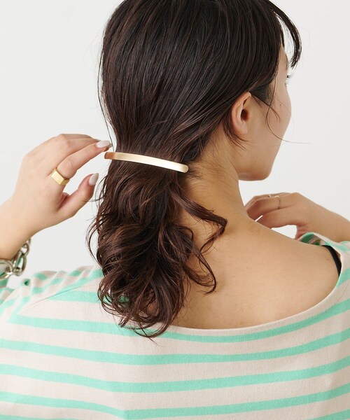 CIAOPANIC TYPY（チャオパニックティピー）の「メタルバレッタ（その他ヘアアクセサリー・レディース・シルバー/ゴールド・ONE）」の2枚目の写真