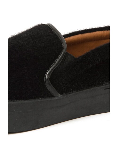 E hyphen world gallery（イーハイフンワールドギャラリー）の「・イミテーションハラコスリッポン（スニーカー・レディース・アイボリー/グレー/ブラック/レオパード・S/M/L）」の9枚目の写真