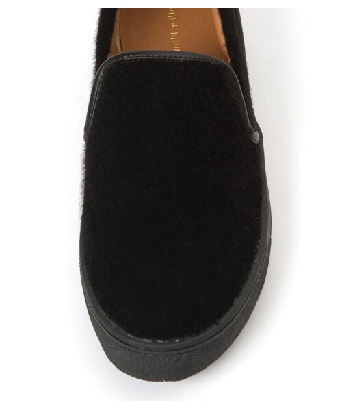 E hyphen world gallery（イーハイフンワールドギャラリー）の「・イミテーションハラコスリッポン（スニーカー・レディース・アイボリー/グレー/ブラック/レオパード・S/M/L）」の10枚目の写真