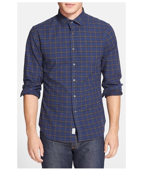 TODD SNYDER(トッドスナイダー)の「Todd Snyder Plaid Sport Shirt(シャツ/ブラウス・メンズ・Blue・Regular X-Large/Regular XX-Large)」の1枚目の写真