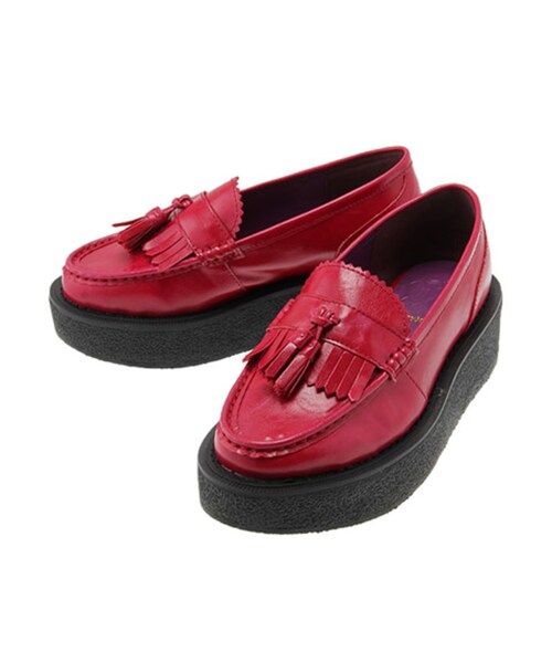 merry jenny（メリージェニー）の「タッセルプラットフォームローファー（シューズ・レディース・ワイン・M/L）」の7枚目の写真