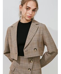 MERCURYDUO | クロップドジャケット(テーラードジャケット)