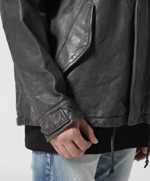 B'2nd（ビーセカンド）の「NCB neat caprice brand(エヌシービーニートカプリスブランド)シープシェルパーカー（ジャケット/アウター・ブラック/チャコール・S/M/XL/L）」の13枚目の写真