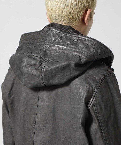 B'2nd（ビーセカンド）の「NCB neat caprice brand(エヌシービーニートカプリスブランド)シープシェルパーカー（ジャケット/アウター・ブラック/チャコール・S/M/XL/L）」の14枚目の写真