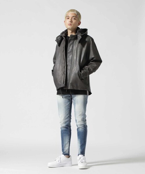 B'2nd（ビーセカンド）の「NCB neat caprice brand(エヌシービーニートカプリスブランド)シープシェルパーカー（ジャケット/アウター・ブラック/チャコール・S/M/XL/L）」の7枚目の写真