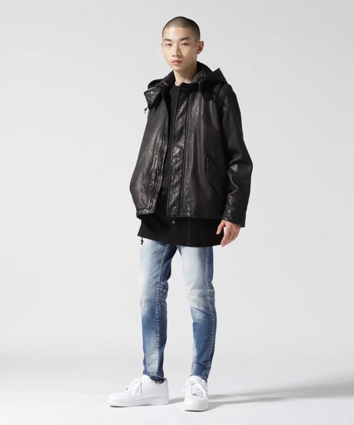 B'2nd（ビーセカンド）の「NCB neat caprice brand(エヌシービーニートカプリスブランド)シープシェルパーカー（ジャケット/アウター・ブラック/チャコール・S/M/XL/L）」の2枚目の写真