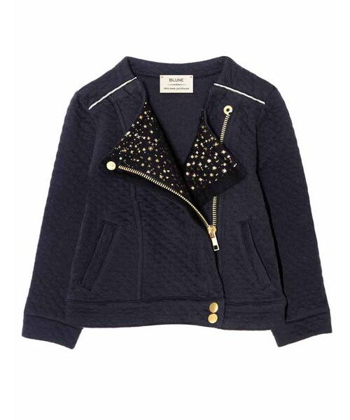 mamy factory（マミーファクトリー）の「【SALE】50%オフ！BLUNE キッズライダースジャケット (15052)（Tシャツ/カットソー・キッズ・その他）」の2枚目の写真