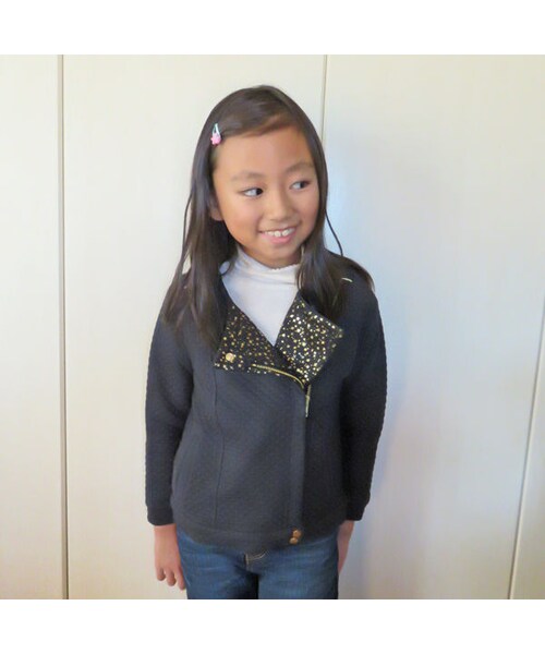 mamy factory（マミーファクトリー）の「【SALE】50%オフ！BLUNE キッズライダースジャケット (15052)（Tシャツ/カットソー・キッズ・その他）」の3枚目の写真