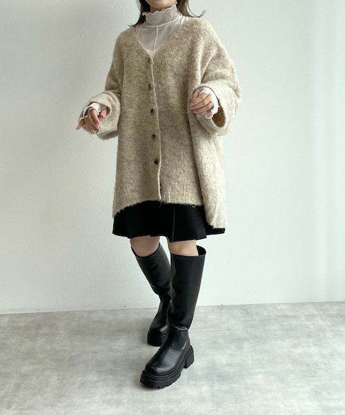 w closet(ダブルクローゼット)の「★先行予約★【セットアップ対応】プリーツミニスカート【9月上旬入荷】(スカート・レディース・ベージュ/ブラック/グレンブラウン・FREE)」の22枚目の写真