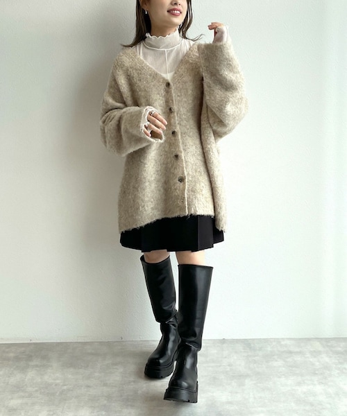 w closet(ダブルクローゼット)の「★先行予約★【セットアップ対応】プリーツミニスカート【9月上旬入荷】(スカート・レディース・ベージュ/ブラック/グレンブラウン・FREE)」の16枚目の写真