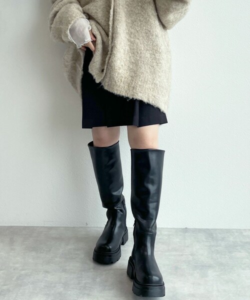 w closet(ダブルクローゼット)の「★先行予約★【セットアップ対応】プリーツミニスカート【9月上旬入荷】(スカート・レディース・ベージュ/ブラック/グレンブラウン・FREE)」の2枚目の写真
