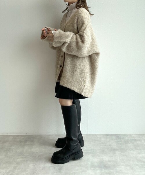 w closet(ダブルクローゼット)の「★先行予約★【セットアップ対応】プリーツミニスカート【9月上旬入荷】(スカート・レディース・ベージュ/ブラック/グレンブラウン・FREE)」の20枚目の写真