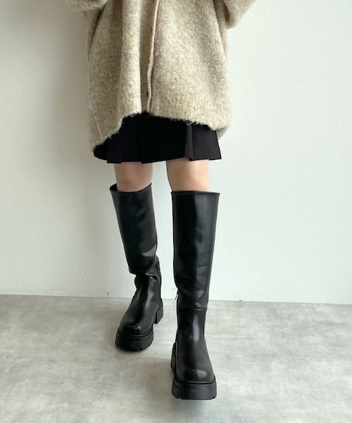 w closet(ダブルクローゼット)の「★先行予約★【セットアップ対応】プリーツミニスカート【9月上旬入荷】(スカート・レディース・ベージュ/ブラック/グレンブラウン・FREE)」の18枚目の写真