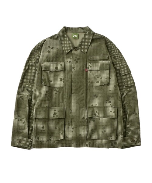 WHO'S WHO gallery（フーズフーギャラリー）の「【KOOKY'N/クーキー】BDUジャケット（ミリタリージャケット・メンズ・カーキ/ブラック/サンドベージュ/グリーン・F）」の4枚目の写真