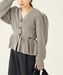 journal standard L'essage（ジャーナルスタンダードレサージュ）の「《予約》7G 2WAY BOLUME SLEEVE CARDIGA：カーディガン（トップス）」
