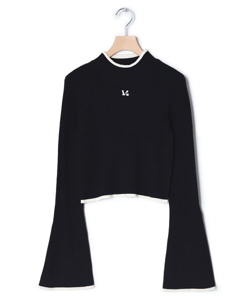 w closet（ダブルクローゼット）の「★先行予約★リブフレアスリーブハイネックプルオーバー【9月下旬入荷】（トップス・レディース・オフホワイト/サックス/ブラック/オフ/クロ・FREE）」の7枚目の写真