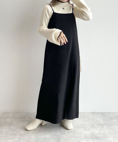 w closet（ダブルクローゼット）の「★先行予約★リブフレアスリーブハイネックプルオーバー【9月下旬入荷】（トップス・レディース・オフホワイト/サックス/ブラック/オフ/クロ・FREE）」の9枚目の写真